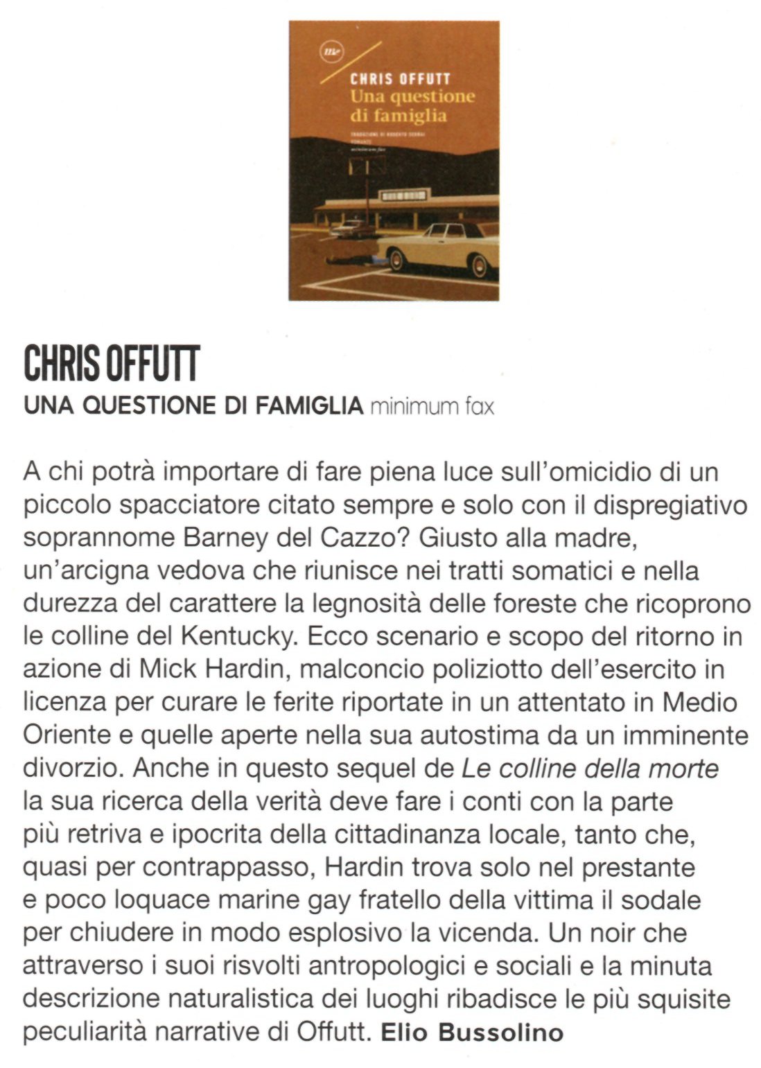 Una questione di famiglia di Chris Offutt